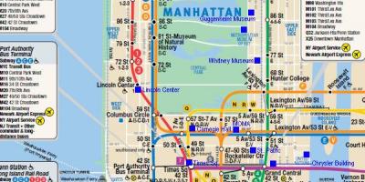 Менхетн железничких мапи