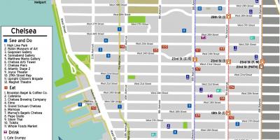Карта Челси на Менхетну