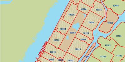 СПТА код Њујорка Manhattan карта