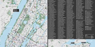 Бицикл Менхетн лане на мапи