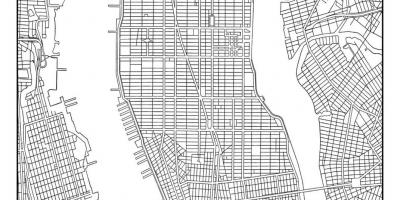 Карта Менхетна мреже