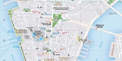 Карта Менхетну У Њујорку