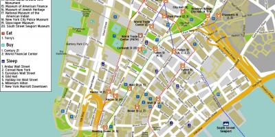 Карта центра Менхетна у Њујорку