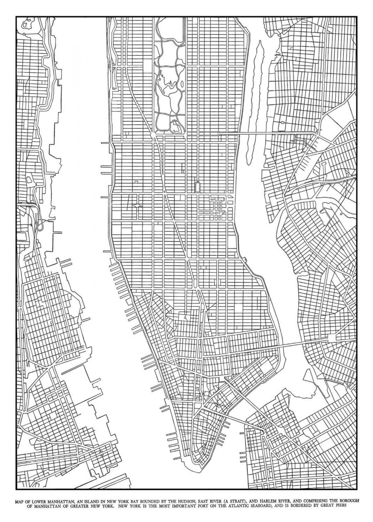 карта Менхетна мреже