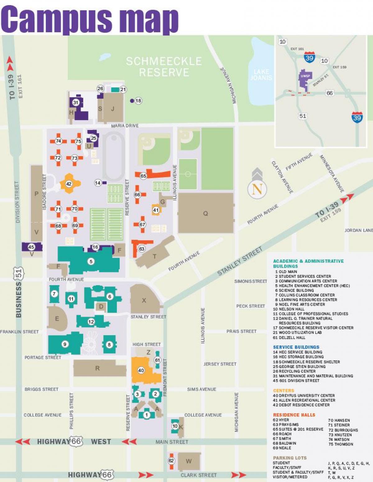 мапу кампуса на њујоршком универзитету