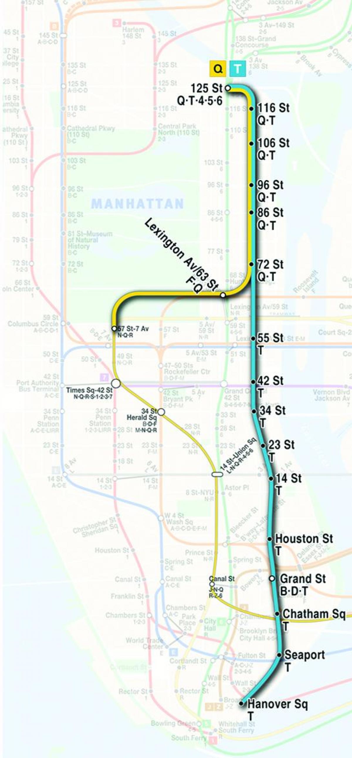 карта метро другој авенији